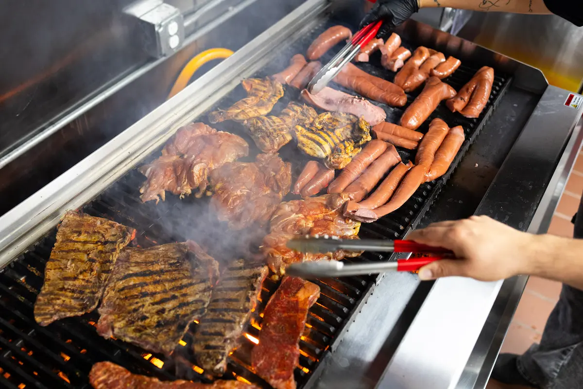 Fresh meats on the grill
